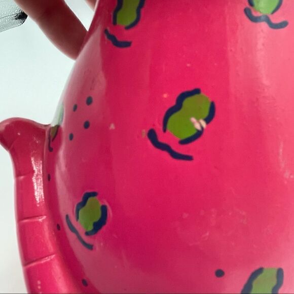 Neon Bright Pink ceramic Cat Bank - Picture 4 of 4